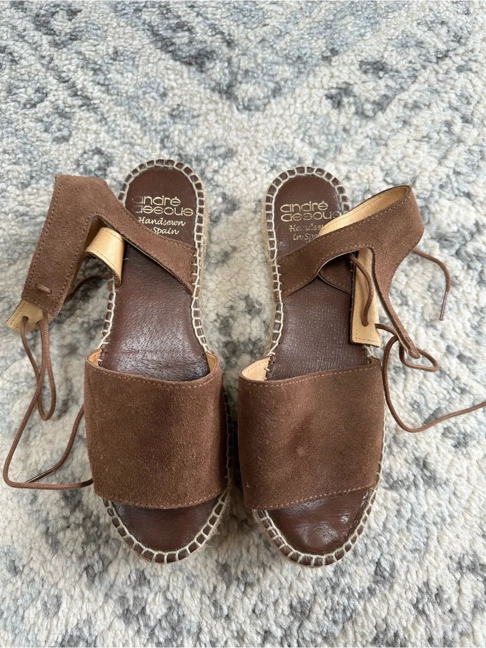 Andre Assous Sabina Suede Espadrille, Size 36